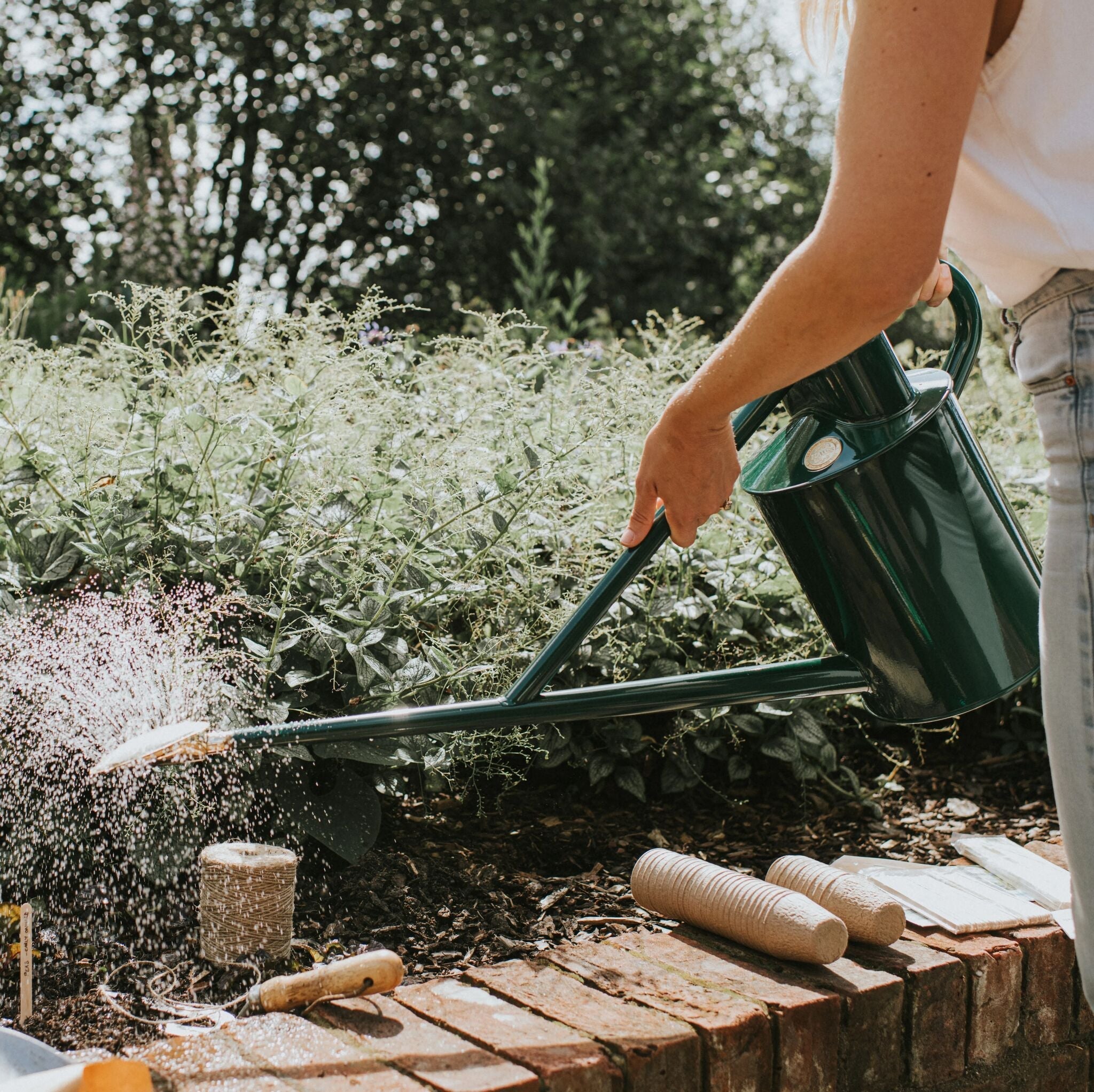 Long spout watering cans
