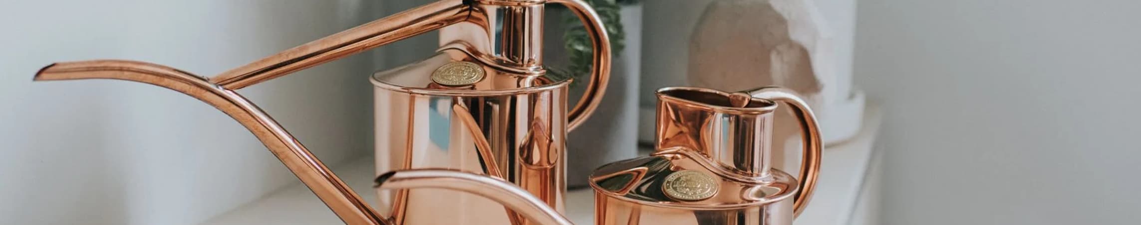 Indoor Copper Watering Cans
