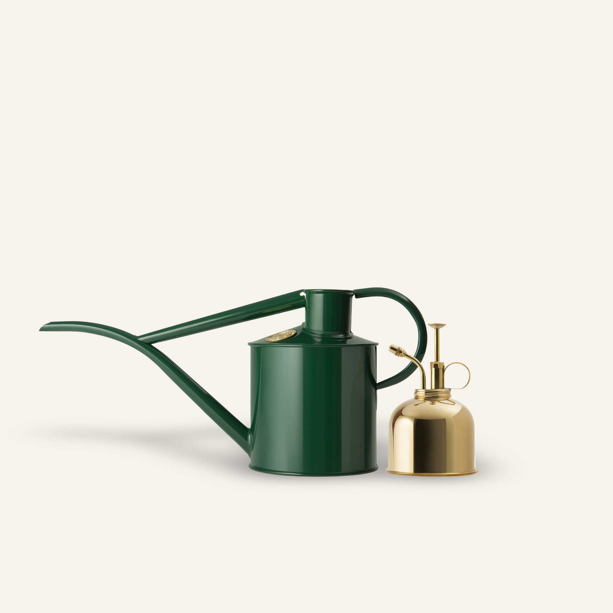 The Fazeley Flow - Houseplant Set - Green & Brass - Two Pint