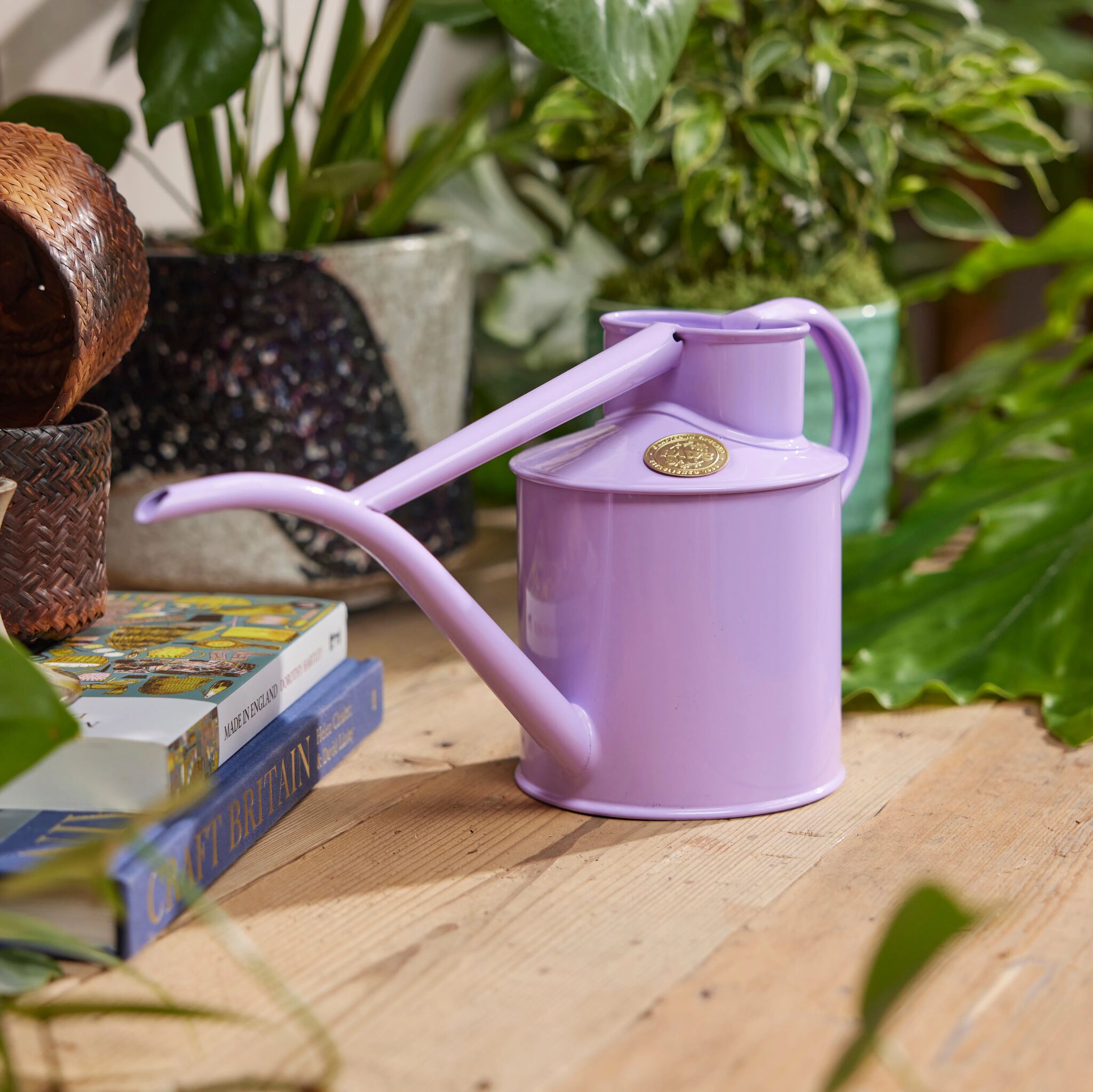 The Fazeley Flow - Houseplant Set - Misty Lilac & Brass - Two Pint