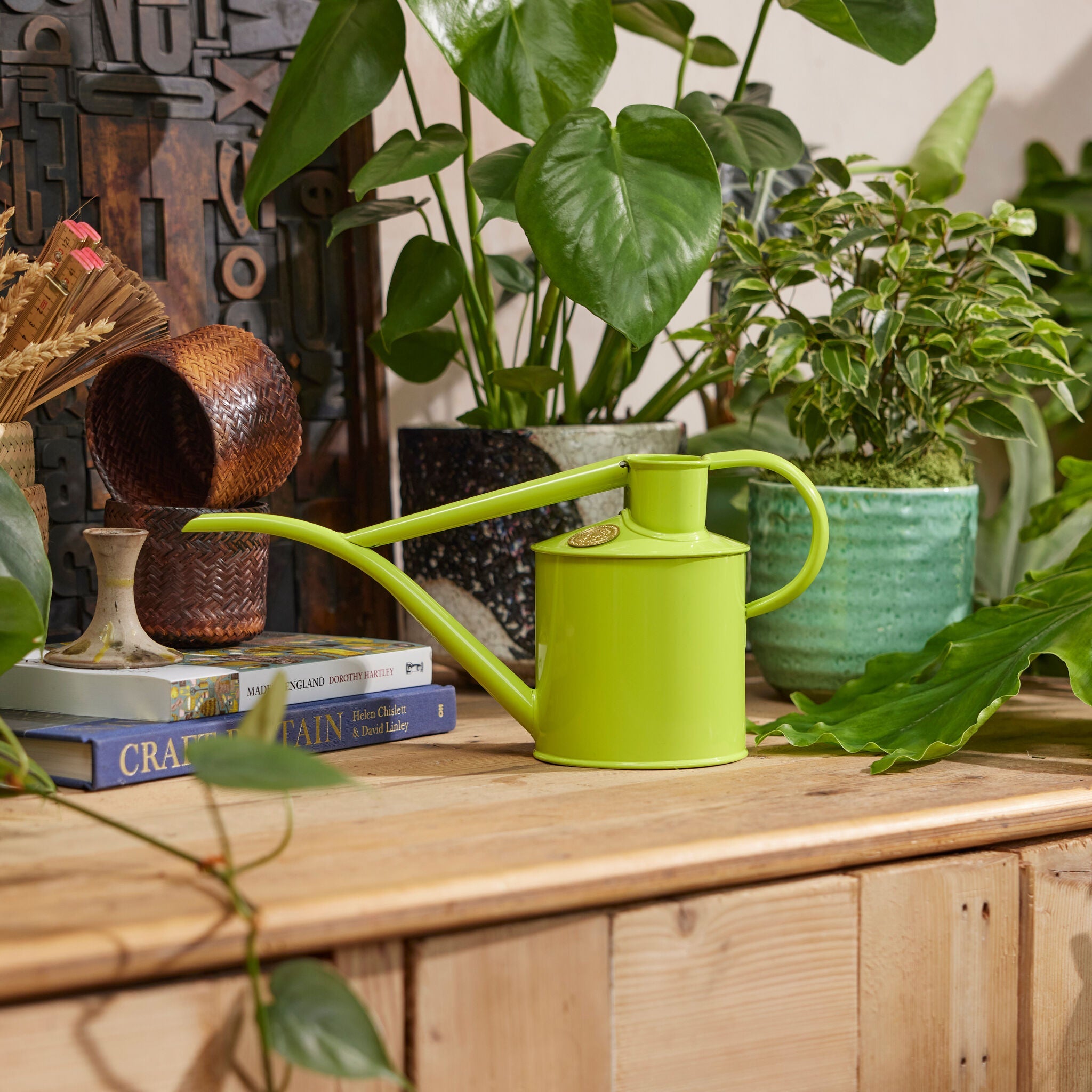The Fazeley Flow - Houseplant Set - Apple Green & Copper - Two Pint