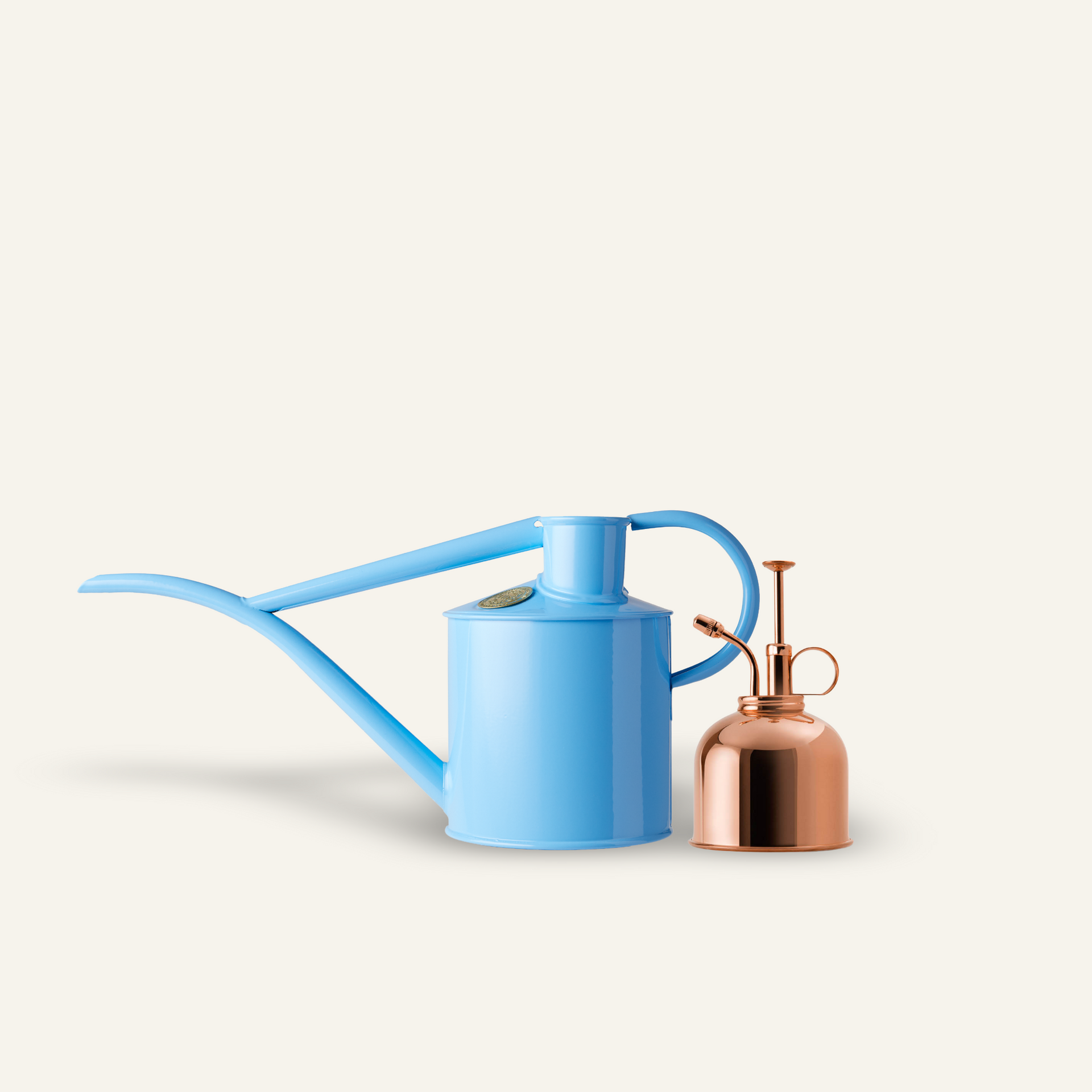 Fazeley Flow Houseplant Set Summer Sky Blue & Copper Two Pint