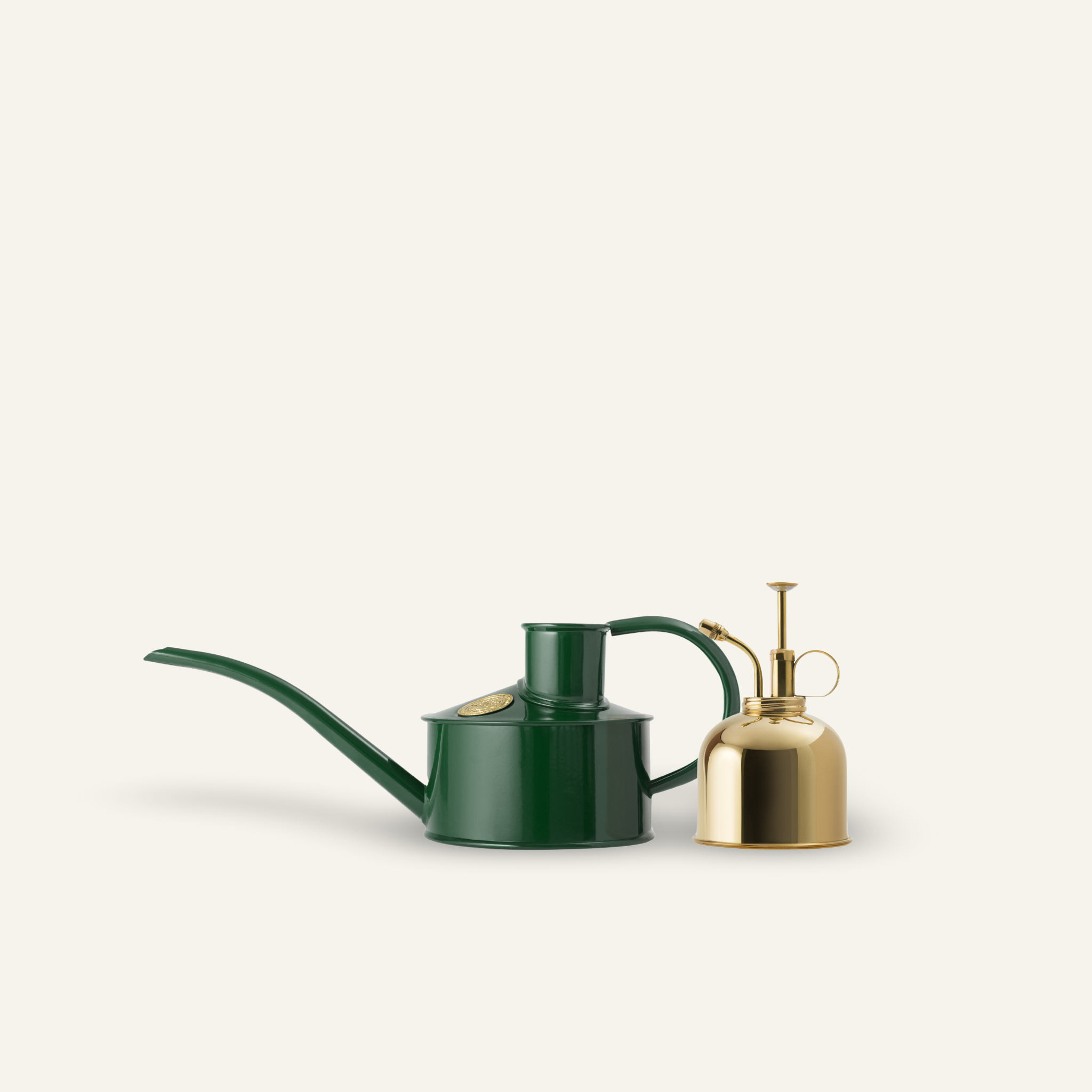 The Fazeley Flow - Houseplant Set - Green & Brass - One Pint