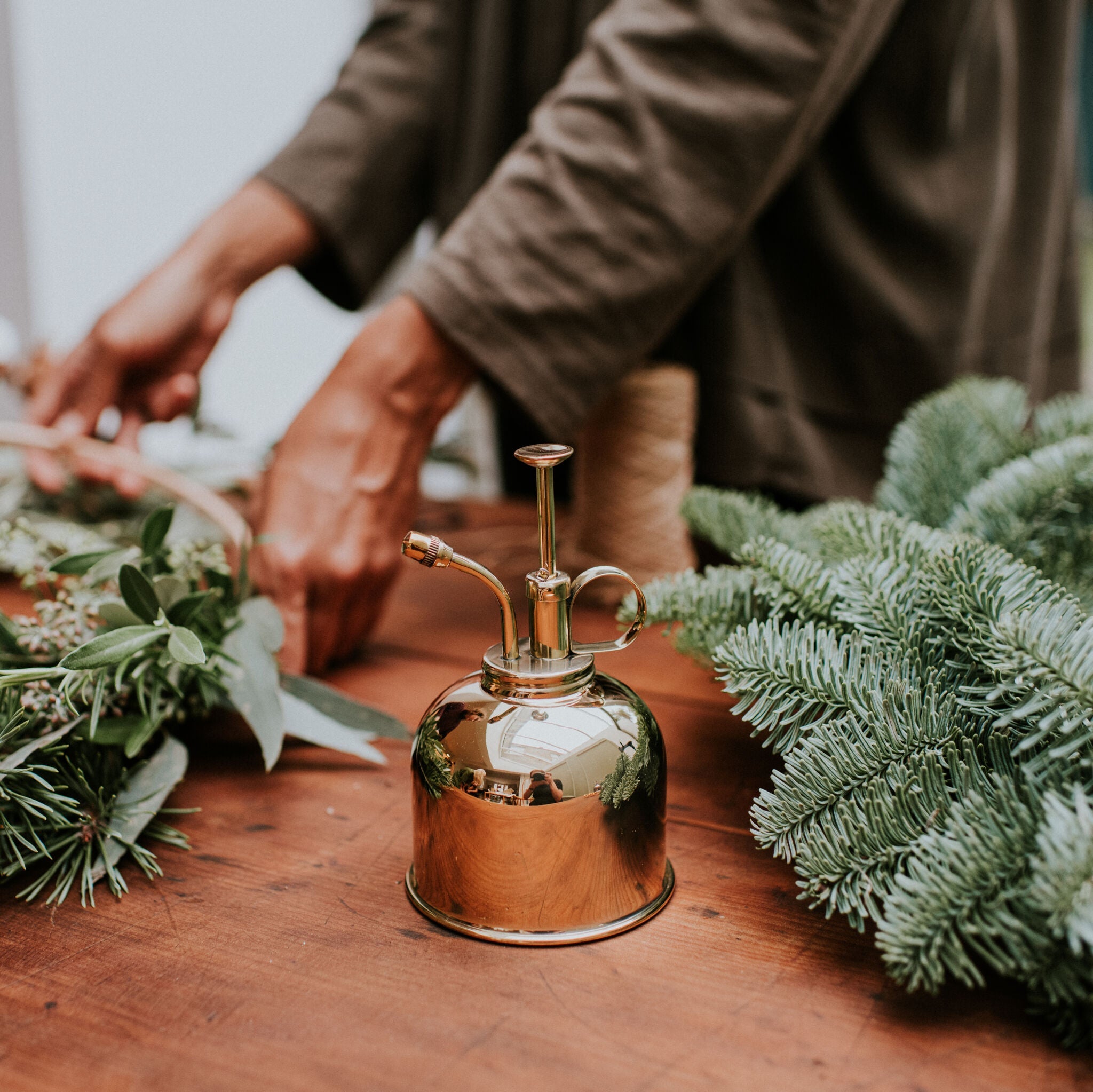 The Rowley Ripple - Houseplant Set - Graphite & Brass - Two Pint