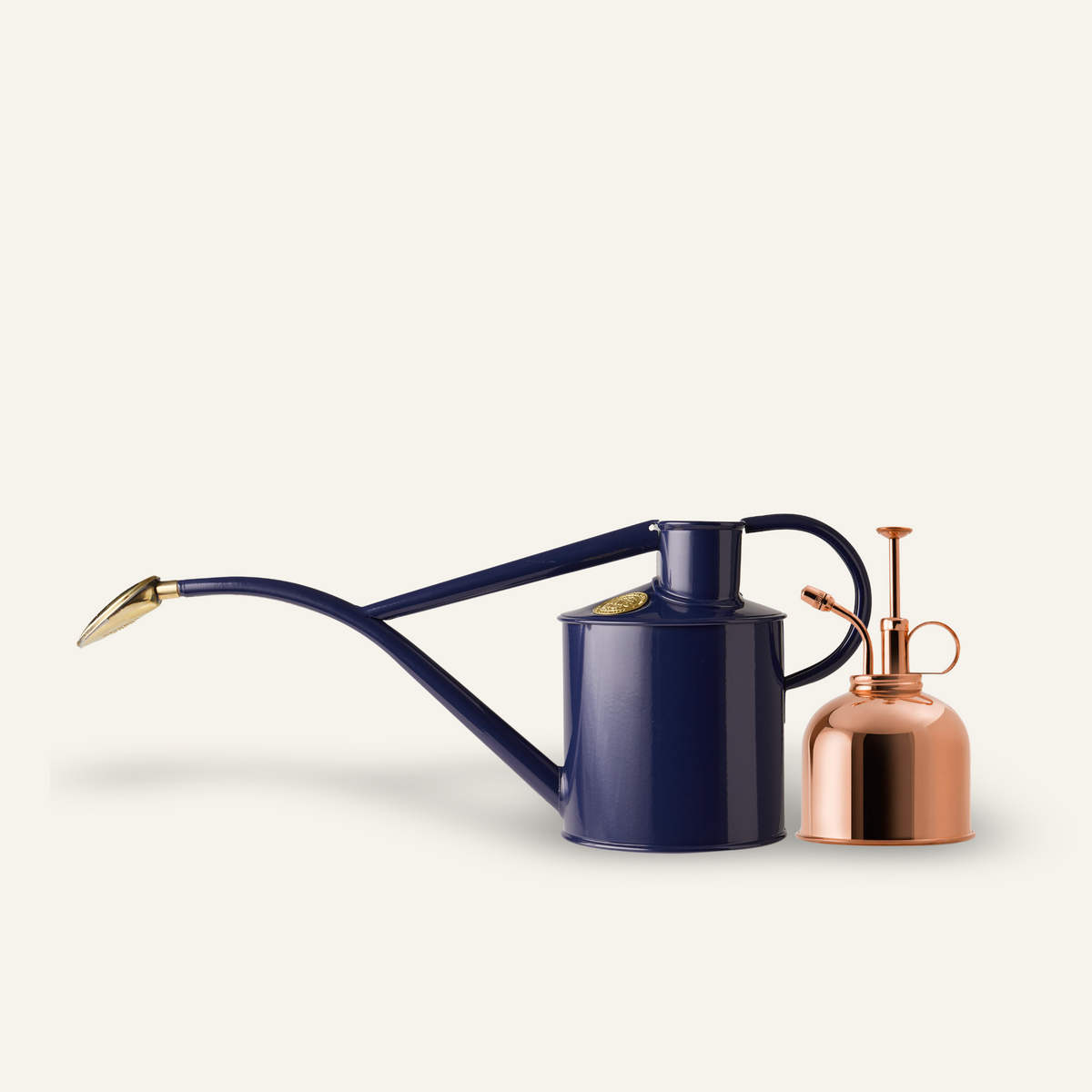 Rowley Ripple Houseplant Set British Navy Blue & Copper Two Pint