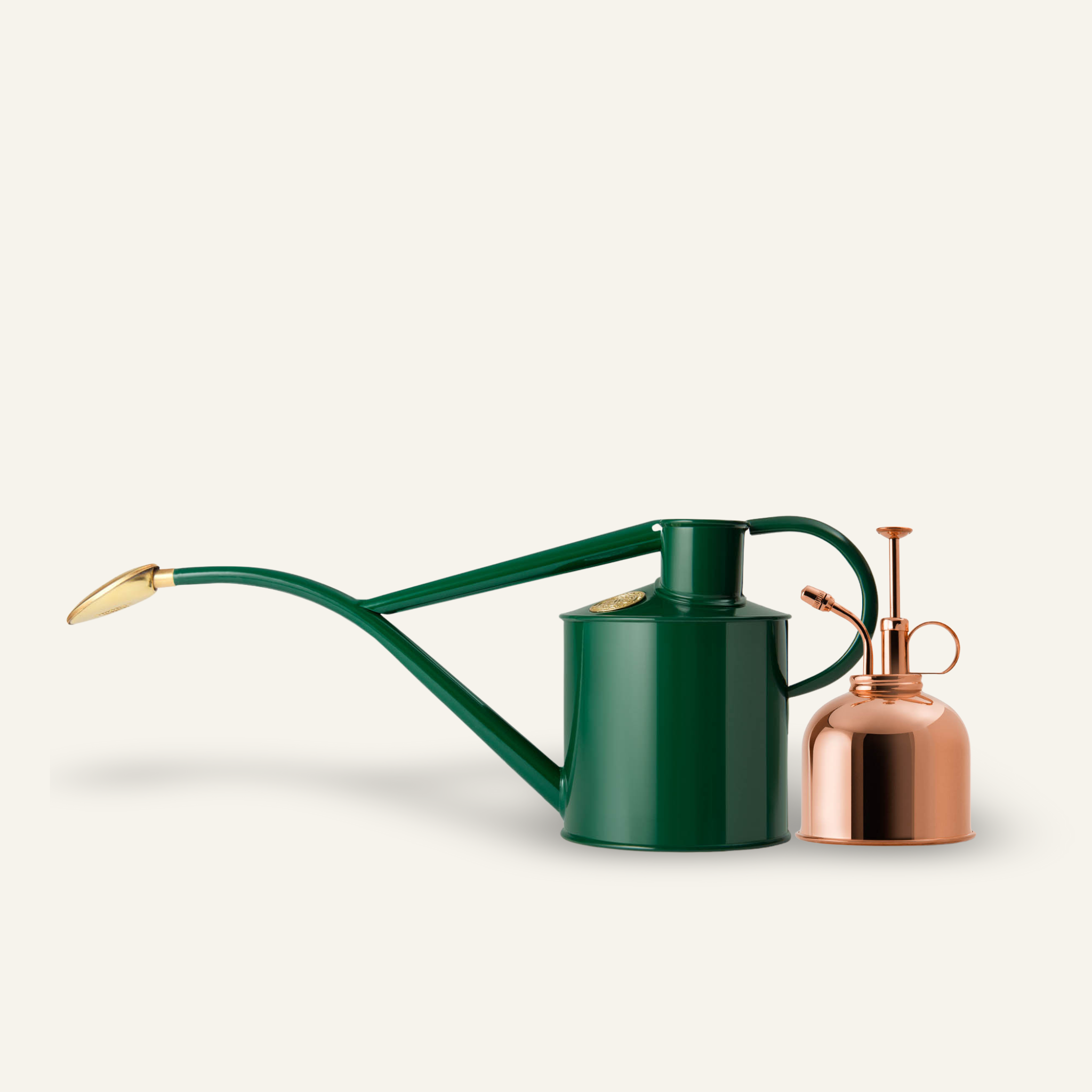 The Rowley Ripple - Houseplant Set - Green & Copper - Two Pint