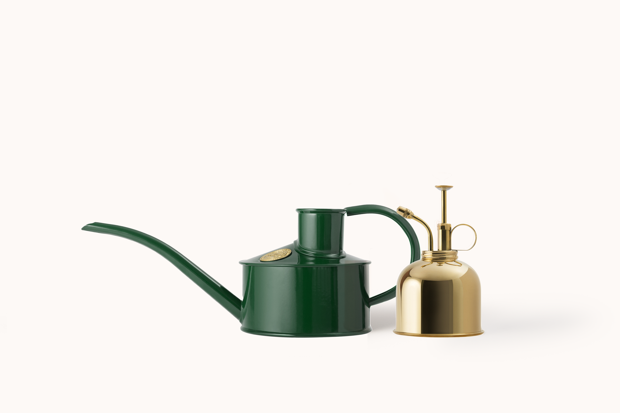 The Fazeley Flow - Houseplant Set - Green & Brass - One Pint