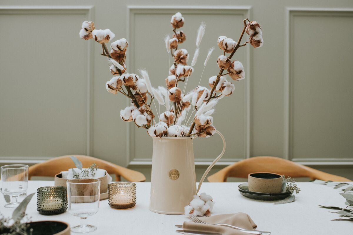 The Fazeley Flow - Plants and Flowers Set - Green & Cream - Two Pint